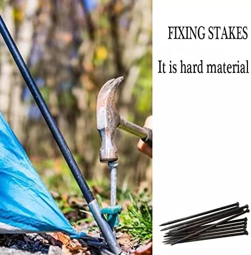 Metal Landscape Edging Anchoring Spikes,12 Inch Landscape Paver Edging Anchoring Spikes for Artificial Turf, Weed Barrier, Tent Spikes, Camping (12)