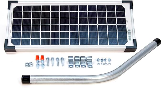 30 Watt Solar Panel Kit (FM125) for Mighty Mule Automatic Gate Openers,Black Cell