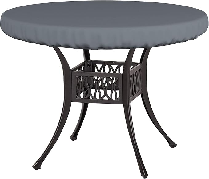 Covers & All Round Table Top Cover, 12 Oz Waterproof UV & Weather Resistant Patio Table Cover, Outdoor Table Cover for Patio Outdoor Furniture & Coffee Table (30" Dia x 4" H Inches, Gray)