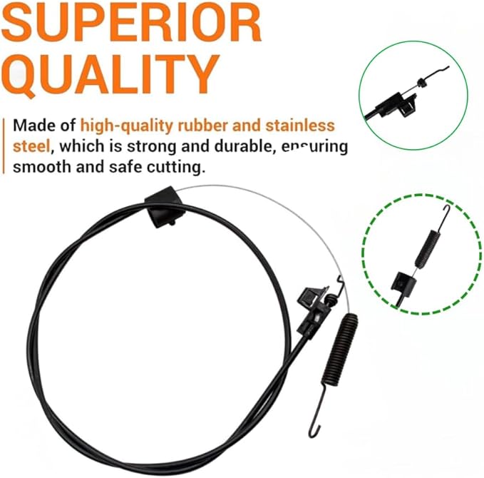 586638001 583542901 Transmission Drive Cable for Husqvarna Craftsman Walk Behind Lawn Mower 9174787A,9179995A,9179995B