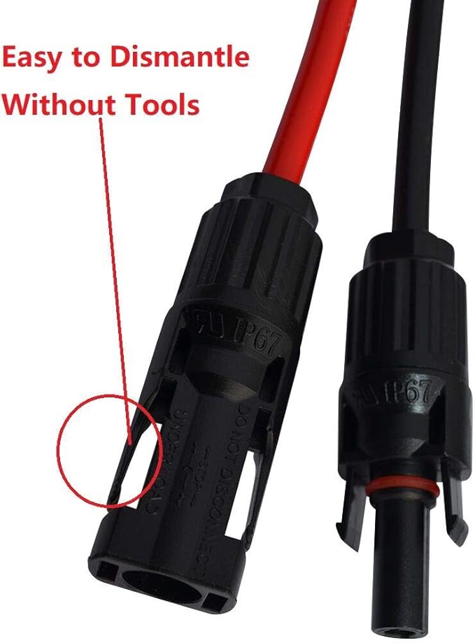 SolarEnz Solar ChargeCable Solar Connector to XT60 Adapter Connector Connect Solar Panel for Lipo Battery Pack EFDELTA Portable Power Station River 600 and Solar Generator 3.2M/10Ft