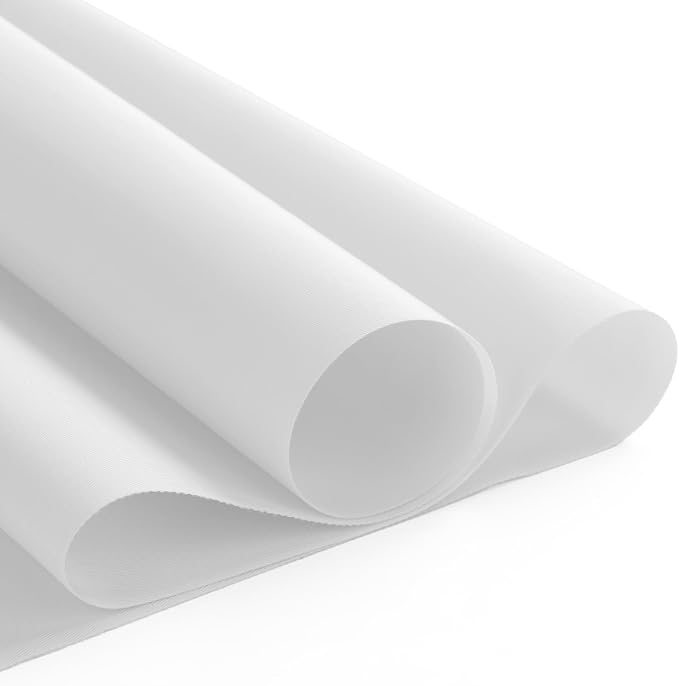 Nylon Fabric, 58"W 420D Waterproof Fabric 3 Yard Ripstop Nylon Material Outdoor Upholstery Twill Sewing Material for Patio Chair, Lining, Cushion, Purse, Tote Bag, Tent, Tarp Cover, DIY Project White