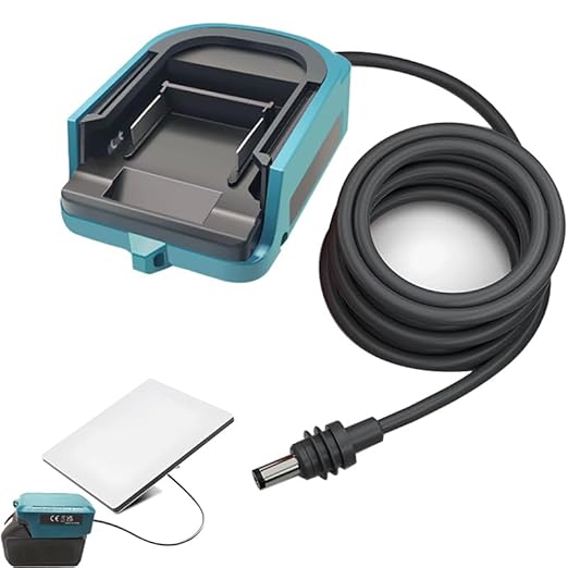 Power Cable and Battery Adapter, Compatible with/Replacement for Ma.kita Batteries, 3.2FT Plug-and-Play Design, DC Power Cable Cord for Starlink Mini, 1M Starlink Mini Accessories (for Ma.kita)