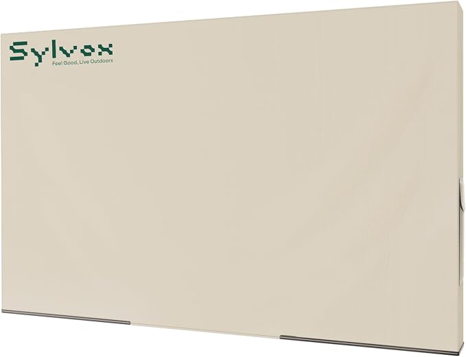 Sylvox 50'' - 55'' TV Cover Weatherproof Outdoor TV Screen Cover, 600D Oxford fabric Waterproof Dustproof, and Moisture Resistant, with remote control pocket Suitable for outdoor TV protection