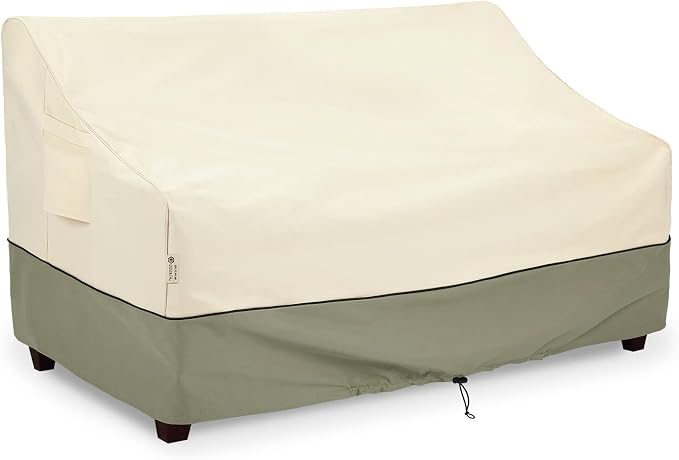 COSFLY Outdoor Furniture Patio Sofa Covers Waterproof, Outside Loveseat Covers Fits up to 55W x 33D x 38H inches