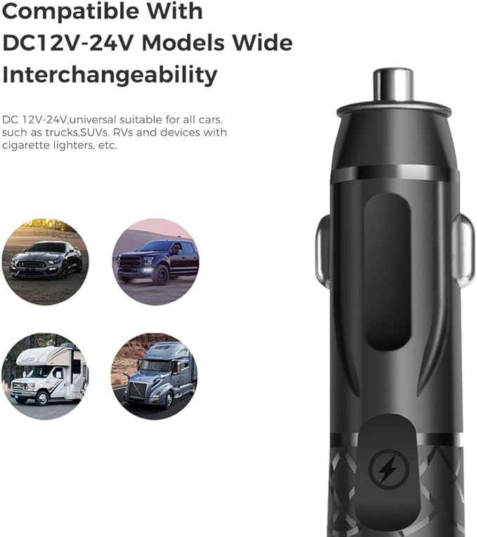 XT60i Charging Cable Car Cigarette Lighter Male Plug Connector for EF ECOFLOW River Delta 3 2 Pro Max Plus Anker SOLIX DJI Power 1000 500 AC70 AC50B EB55 Portable Power Station 4FT