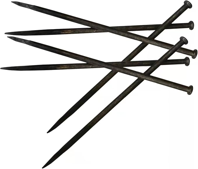 Metal Landscape Edging Anchoring Spikes,12 Inch Landscape Paver Edging Anchoring Spikes for Artificial Turf, Weed Barrier, Tent Spikes, Camping (12)