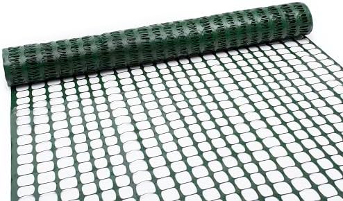 Tenax 2A250093 Guardian Warning Barrier HD 4'x100' Green Made in USA for Construction Projects and Garden Fencing, Animal Barrier, Poultry, Deer, Patio