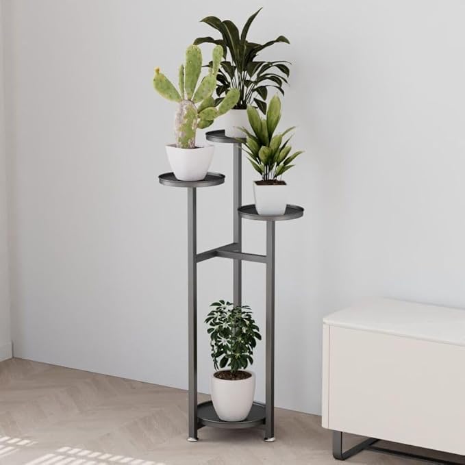Takywep Corner Plant Shelving Multi-Layer Heavy Duty Metal Flower Pot Stand for Patio Garden Balcony Living Room Bedroom