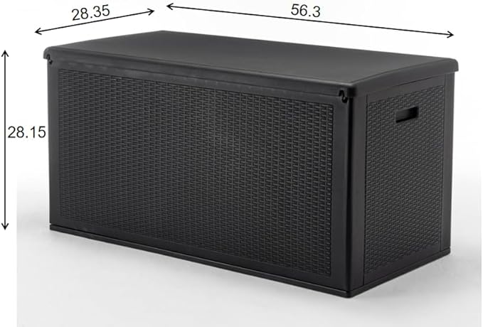 BTExpert Set of 2, 150 Gallon Extra Large Deck Box Outdoor Storage Container for Patio Furniture Cushions Garden Tools Pool Supplies Sports Equipment Waterproof Lockable Steel Rod Metal insert