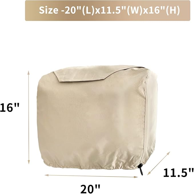 Joramoy Generator Covers Waterproof Universal for Honda Inverter Generators EU2200i EU2200ic EU2000i EU2000ic Camo Companion For Honda Power Equiment Heavy Duty 600D Oxford Cover