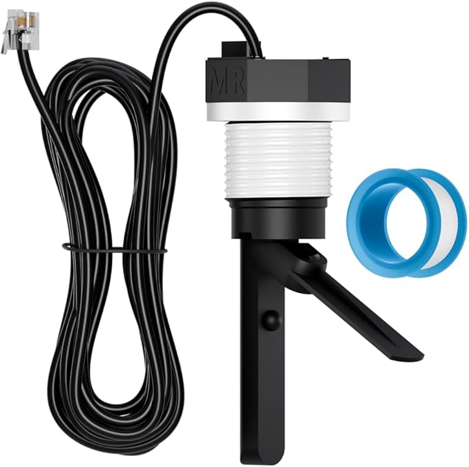 Flow Switch, GLX-FLO-RP for Hayward Goldline Aquarite Salt System Pool Flow Sensor Suitable Hayward Salt Cell and Chlorine Generator with 15ft Cable Pool Flow Switch