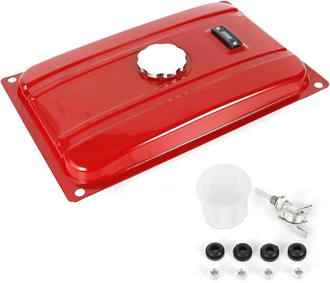 Generator Gas Fuel Tank 7 Gallons / 26.5 Liters Universal Generator Gas Tank with Valve Petcock Filter for EC6500