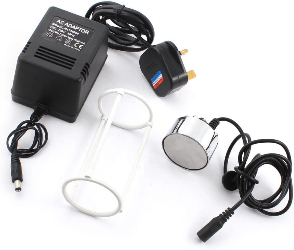 Ruilogod AC 220V UK Plug Round Shape 6-Mode LED Ultrasonic Mist Maker Fogger (id: 082 2bd a26 10c 721