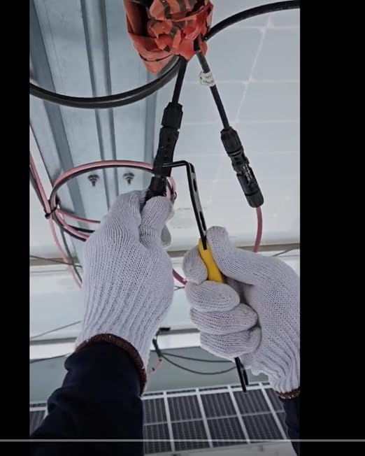 Rack-A-Tiers Solar Serpent - 5-in-1 Multipurpose Solar Connector Tool for MC4, T4, PV4, PV4-S, and Amphenol H4, Universal Solar Panel Tool, Built-in ¼” and ⅜” Wrench, Flat-Head Screwdriver (#30200)