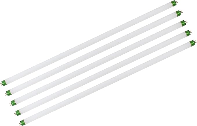 5 Pack of 2Ft 24W T5 Fluorescent Tube with 2000 Lumens and 6500K Sunlight Full Spectrum. Greats for Seeding, Colon,Veg-Growing!