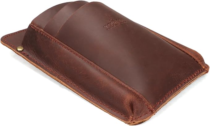 Tourbon Leather Florist Tool Waist Pouch Belt Garden Shoulder Crossbody Tools Bag Gardening Pruning Shears Holder Organizer Kit 4 Pockets