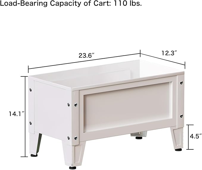 PROXRACER Elevated Metal Planter Box Stand Heavy Duty Raised Garden Bed for Vegetables Flowers Herbs Indoor Outdoor Use, White