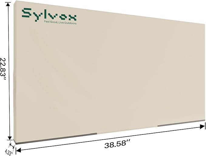 Sylvox 40'' - 43'' TV Cover Weatherproof Outdoor TV Screen Cover, 600D Oxford fabric Waterproof Dustproof, and Moisture Resistant, with remote control pocket Suitable for outdoor TV protection