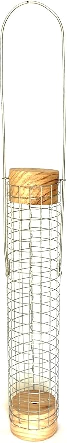 Backyard Birds Unlimited Cedar Whole in-Shell Peanut Outdoor Hanging Wild Bird Feeder Made in the USA-Small 21" Inch