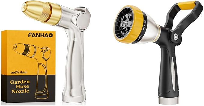 FANHAO Professional Heavy Duty Garden Hose Nozzle Fireman's Water Nozzle