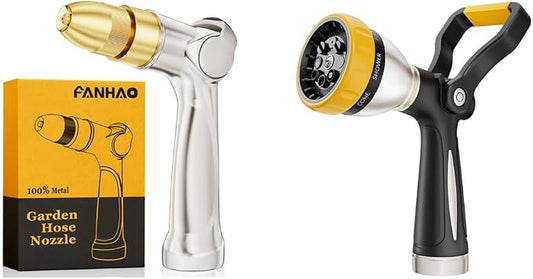 FANHAO Professional Heavy Duty Garden Hose Nozzle Fireman's Water Nozzle