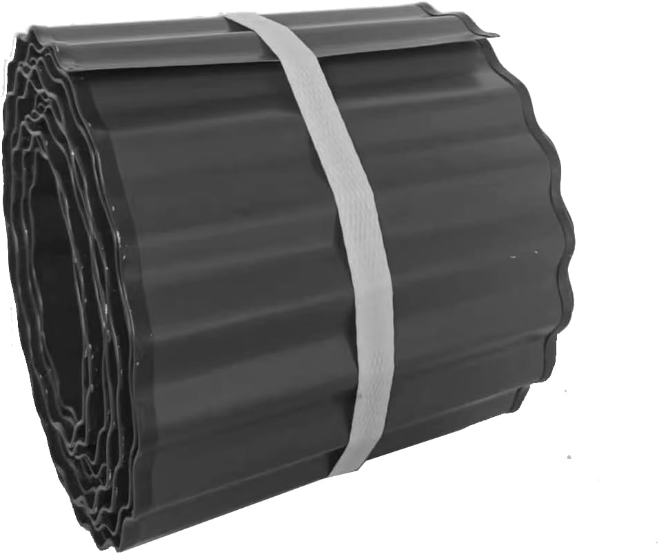 Metal Landscape Edging Border,6 inch × 20 feet Corrugated Garden Edging for Flower Bed,Lawn (6 Inch × 20FT)