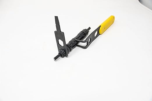 Rack-A-Tiers Solar Serpent - 5-in-1 Multipurpose Solar Connector Tool for MC4, T4, PV4, PV4-S, and Amphenol H4, Universal Solar Panel Tool, Built-in ¼” and ⅜” Wrench, Flat-Head Screwdriver (#30200)