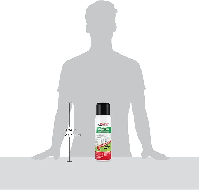 Tomcat Rodent Repellent Continuous Spray - Indoor and Outdoor Mouse and Rat Deterrent, No-Stink Cinnamon, Peppermint and Garlic Essential Oil Formula, 2-Pack
