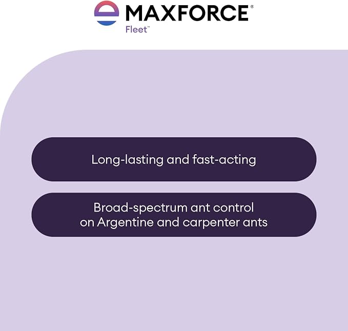 Maxforce Fleet Ant Bait Gel (4x27gram) - Fastest-Acting Ant Killer with Fipronil - Indoor & Outdoor Use - Kills Entire Colonies, Controls Carpenter, Argentine, Odorous House Ants, & More