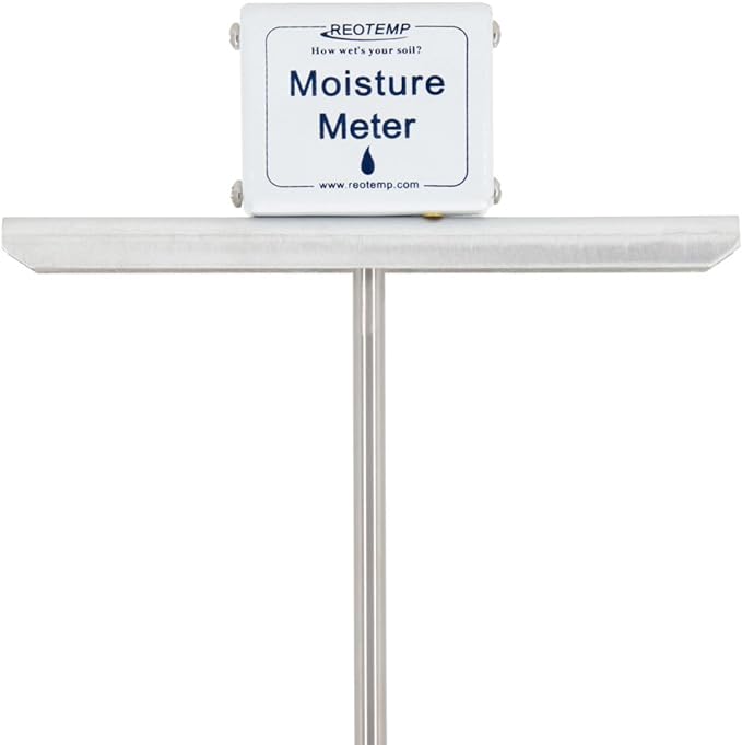 Reotemp 24 Inch Garden and Compost Moisture Meter, Garden Tool Ideal for Soil, Plant, Farm and Lawn Moisture Testing