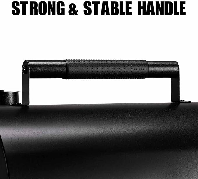 MAISON HUIS Small Charcoal Grill, Portable Tabletop BBQ Smoker for Outdoor Camping,Mini Grill for Tailgating, Hiking & Picnic, (Black)