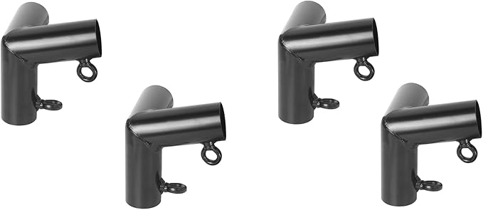 Aoneky 2'' Flat Roof Corner Canopy Fitting Couplers Kit - Frame Carport Connectors (4 Legs Kit)