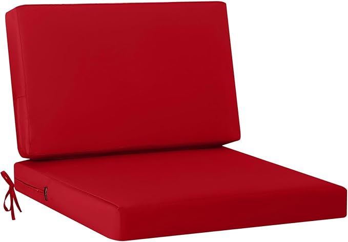 idee-home Outdoor Chair Cushions for Patio Furniture, Outdoor Seat Cushion | Waterproof Hampton Bay Deep Seat Replacement Couch Cushions for Garden Lawn Backyard Deck 30 x 30