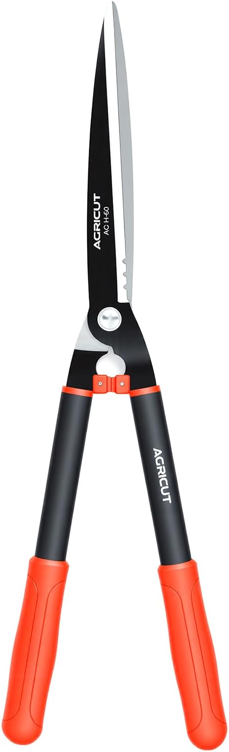 AGRICUT 23" Garden Hedge Shears - Hedge Clippers with High Carbon Steel Blade Branch Cutter Plant Trimmers for Yard Orchard Garden