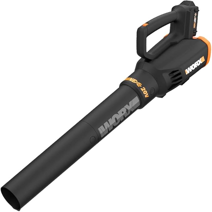 Worx WG743 40V Power Share 4.0Ah 17" Cordless Lawn Mower (Batteries & Charger Included) & 20V Turbine Cordless Two-Speed Leaf Blower Power Share - WG547 (Battery & Charger Included)