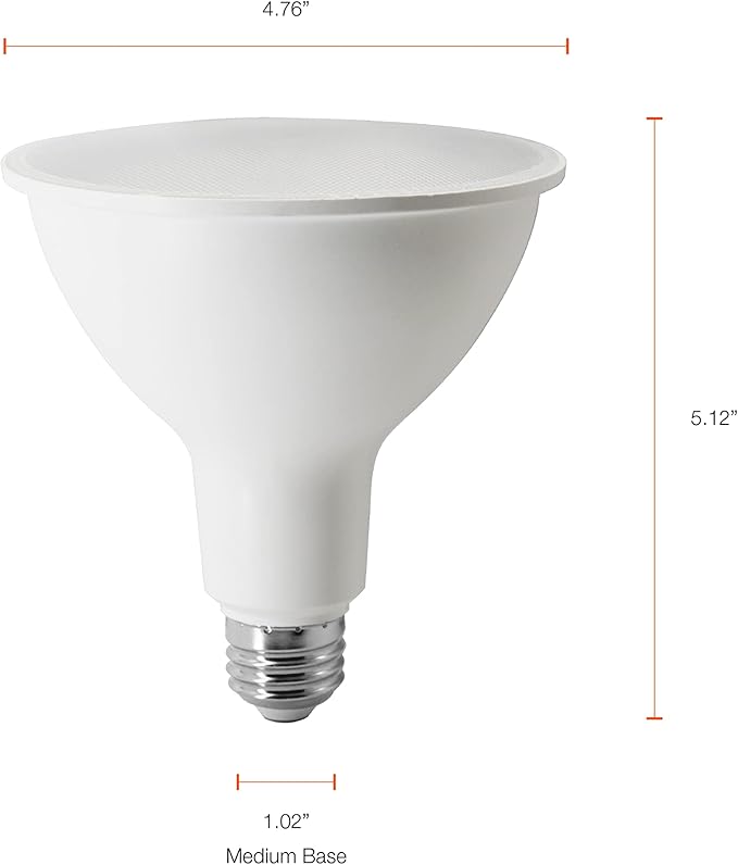 Sylvania Full Cycle 20W LED Grow Light Bulb, PAR38, 30 Micromoles/s, 80 CRI, Non-Dimmable, Frosted - 1 Pack (41268)