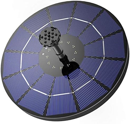 AISITIN 3.5W Solar Fountain Pump 2025, Solar Bird Bath Fountain with 6 Nozzles, 7.9'' Solar Floating Water Fountain Pump for Bird Bath, Fish Tank, Pond, Pool, Garden and Outdoor