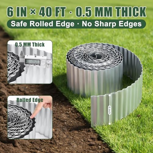 6 Inch 50 Pack Landscape Staples & Garden Edging