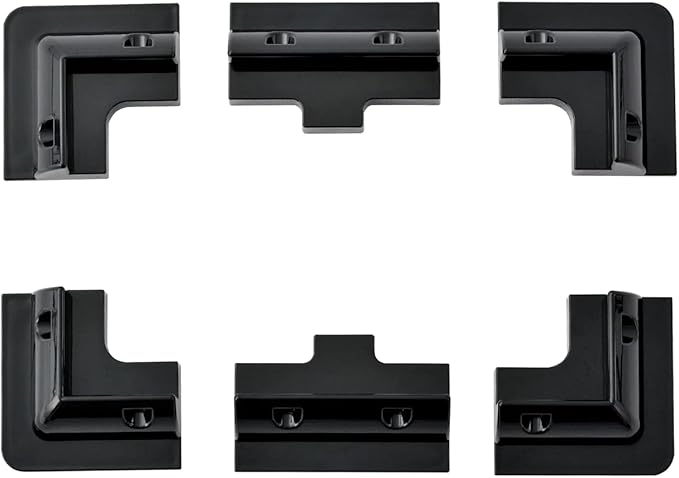 Spartan Power ABS Drill Free Solar Panel Mount 6 Piece (Black) Great for RV's, Vans, Trailers, Buses, Skoolies, Boats