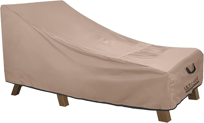 ULTCOVER Waterproof Patio Lounge Chair Cover Heavy Duty Outdoor Chaise Lounge Covers - 76L x 32W x 32H inch