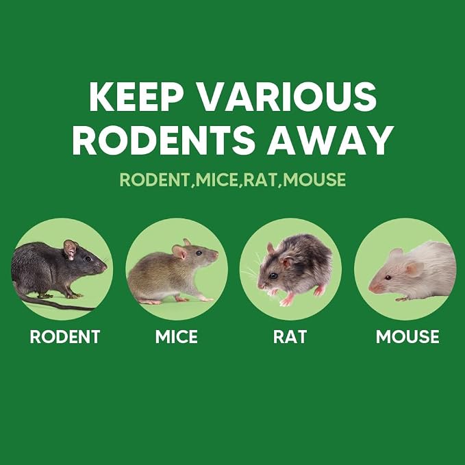 LEBMP Rodent Repellent, Mice Repellent Indoor, Mouse Repellent Pouches, Rat Repellant for Home, Mouse Pouch Deterrent Outdoor, Peppermint Rodent-Repelling Pouch, Keep Mice Away from Camper/Garage-10P