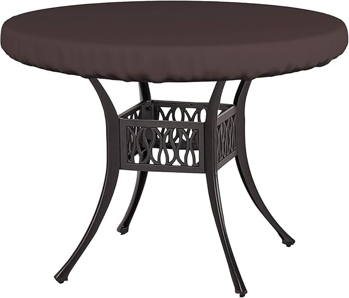 Covers & All Round Table Top Cover, 12 Oz Waterproof UV & Weather Resistant Patio Table Cover, Outdoor Table Cover for Patio Outdoor Furniture & Coffee Table (44" Dia x 4" H Inches, Coffee)