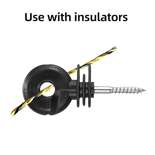 Upgraded Electric Fence Polywire 330 Feet，100 Meter，6 Stainless Steel Strands for Reliable Conductivity and Rust Resistance，Portable Electric Fence Rope