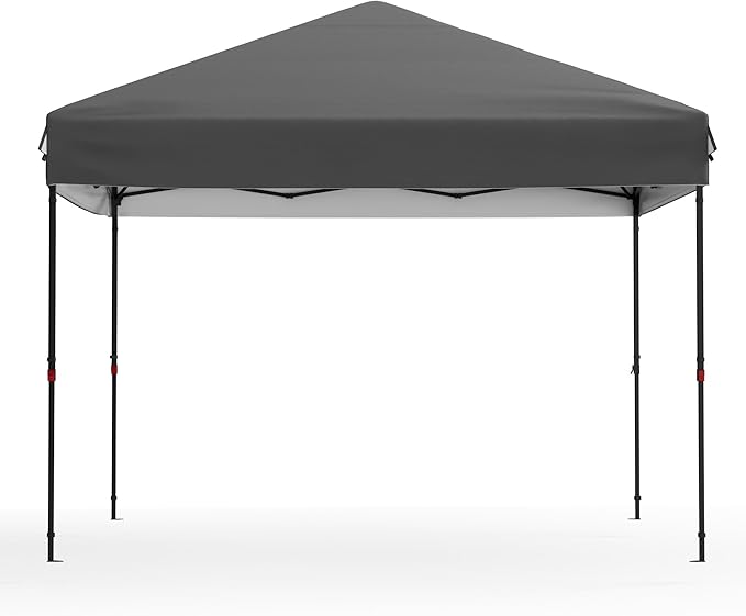 10x10ft Pop Up Canopy Tent, Heavy Duty Commercial Instant Tent, One-Push Setup with 1 Removable Sidewall, 210D Oxford Waterproof UV Protection (UPF 50+) for Outdoor Camping, Parties, Farmers Market