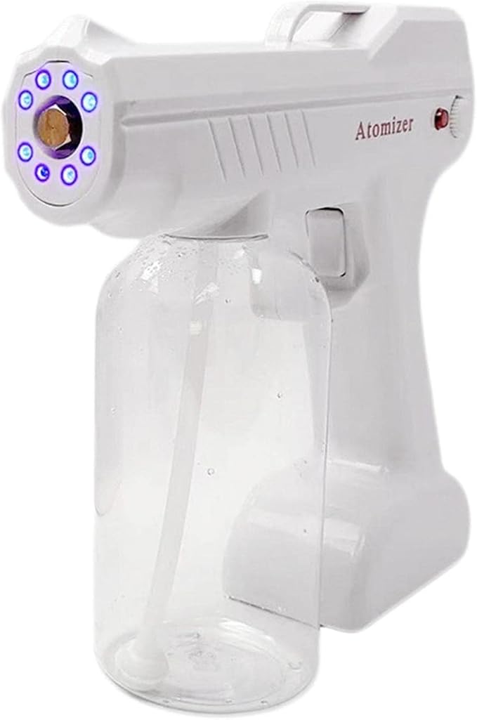 800ml Rechargeable Cordless Fogger ULV Sprayer for Home & Office Dis | Portable Handheld Machine - Safe, Easy to Use | Electric Nano Mist, Sanitizing Spra - Metal Nozzle
