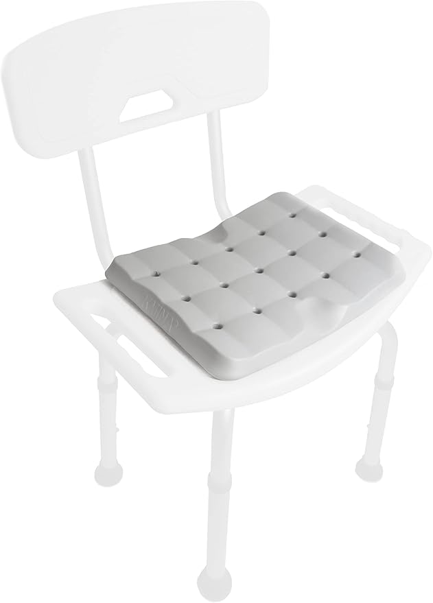 KMINA Shower Seat Cushion, Lightweight Waterproof Foam and Slip-Resistant, Kneeling Pads for Gardening, Patented, Made in Europe