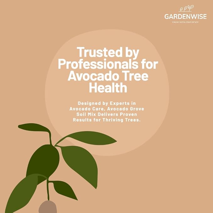GARDENWISE Avocado Tree Soil – Premium Organic Potting Mix for Avocado Trees | Tailored pH & Organic Nutrients | Fast-Draining & Moisture-Retaining | Indoor & Outdoor Use (10 QUARTS)