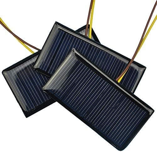 SUNYIMA 10Pcs 5V 60mA Mini Polycrystalline Solar Panels Cells 68mmx37mm/2.67"x1.45" for DIY Solar Cells Projects Toys