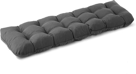 IPYNBAP Outdoor Bench Cushion, 48x18x5 Inch, Water-Resistant Bench Cushion for Outdoor/Indoor Furniture, Patio Bench Seat Cushion, Fade Resistant Outdoor Cushions for Porch Swing Couch, Dark Grey